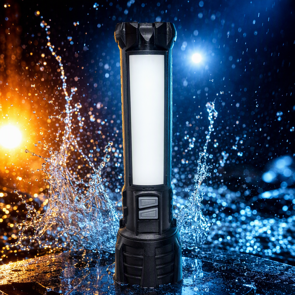 Nueva linterna plegable portátil multifuncional al aire libre de emergencia home lighting linterna con luz lateral doble linterna recargable