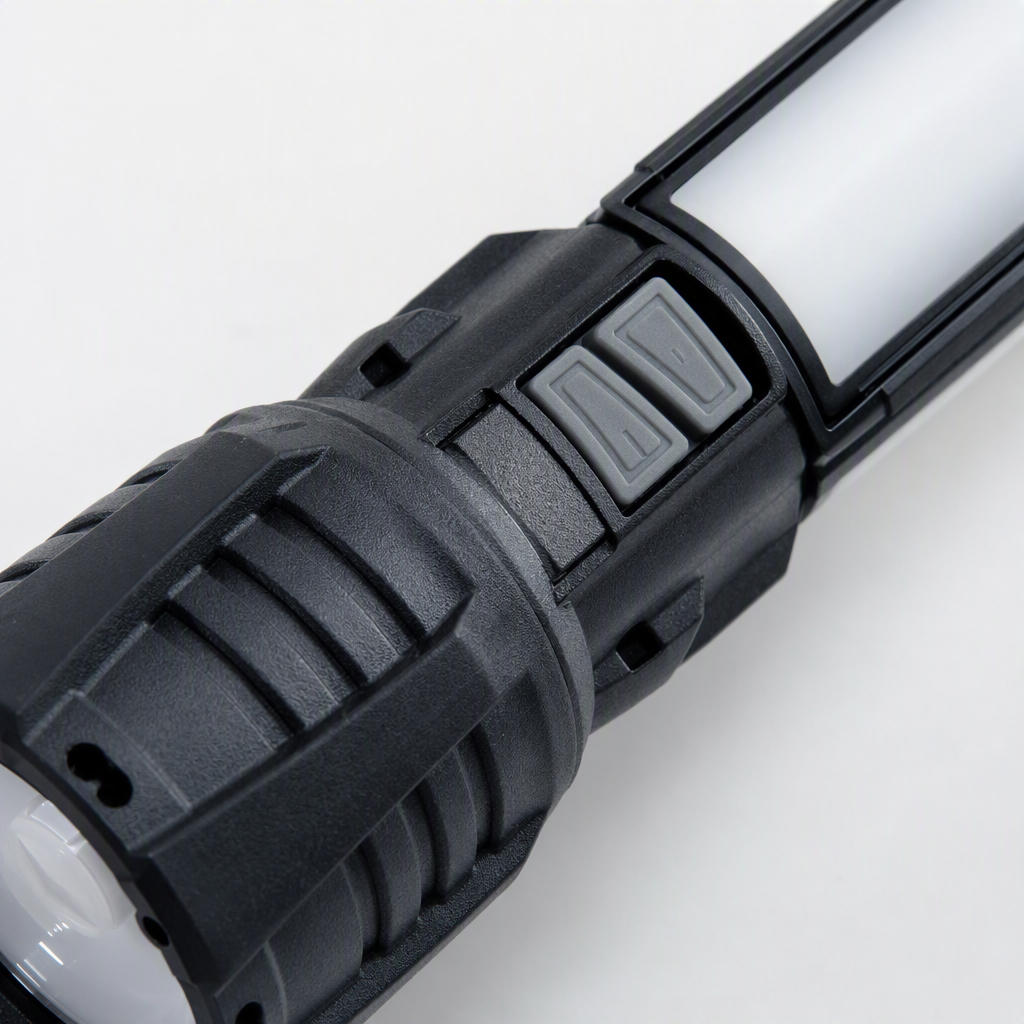 Nueva linterna plegable portátil multifuncional al aire libre de emergencia home lighting linterna con luz lateral doble linterna recargable details Picture