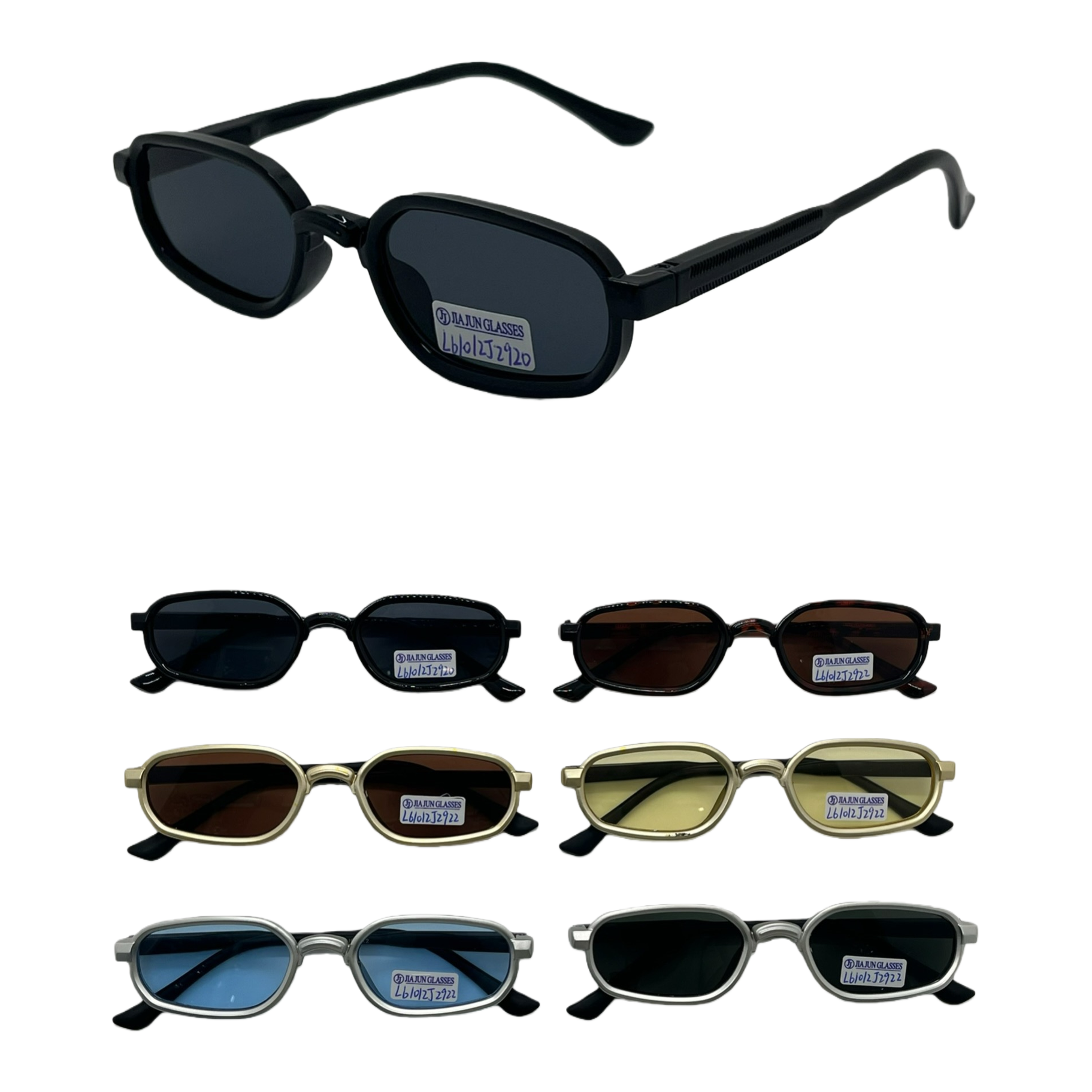 New 2026 European and American export sunglasses, trendy and fashionable UV protection sunglasses, outdoor activities, street photography, pose photography, sun protection glasses, direct sales in multiple colors available, unisex glasses for both men and women, sun protection and light blocking Item Picture