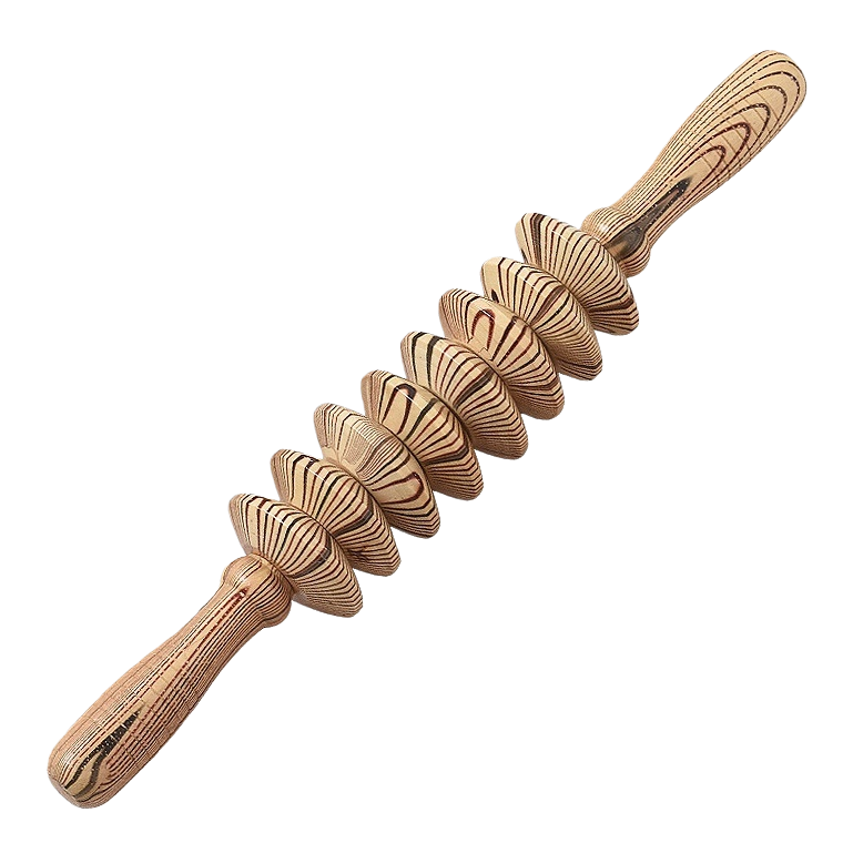 معدات علاج الطبيعي اليدوية المحمولة المحمولة على عجلات التدليك الخشبية المتعددة الأغراض Item Picture