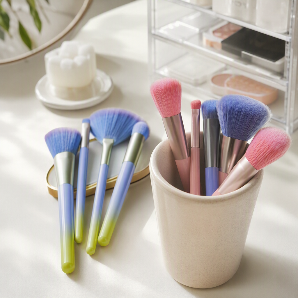 Multi-color gradient makeup brush set, professional makeup tools, durable and essential for beauty details Picture