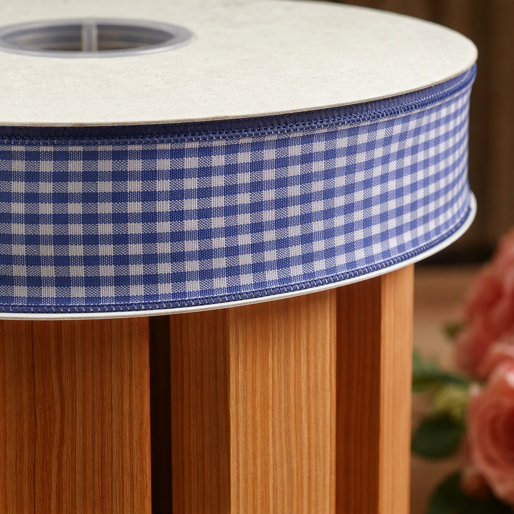 DIY material accessories for multi-color silk ribbons, checkered ribbons, 6-inch ribbons details Picture