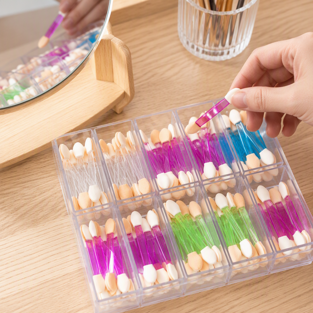 Color doble cabeza esponja stick caja de almacenamiento organización portátil suministros de almacenamiento oficina casera caja de almacenamiento multifuncional details Picture