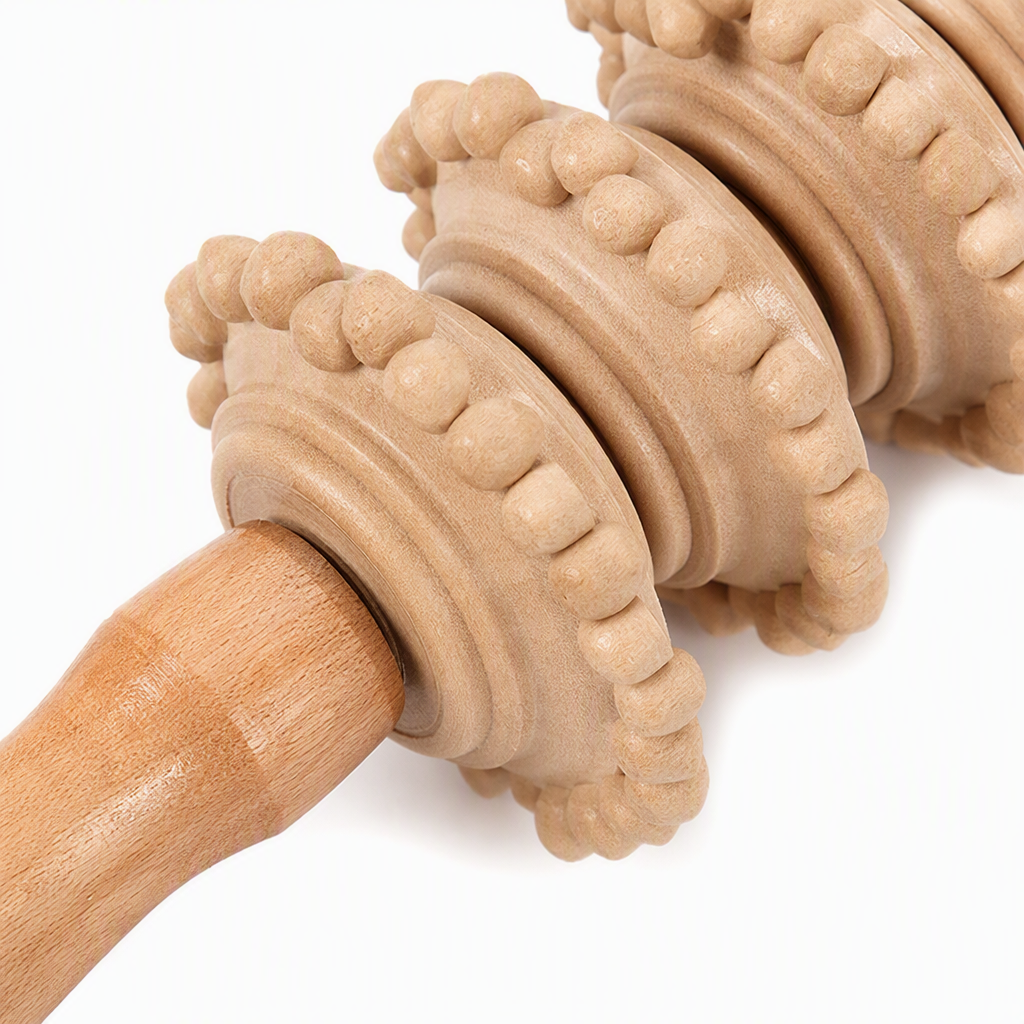 Rodillo de masaje de madera multifuncional para relajar el amasamiento muscular profundo salud y bienestar Application Scenario