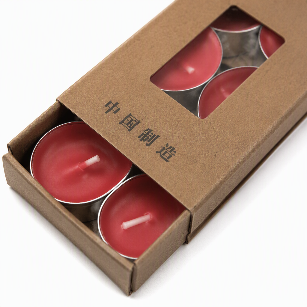 Vela tealight perfumada marrón caja de embalaje hogar dormitorio perfumado punto vela paquete de regalo luz cálida fragancia larga duración Application Scenario