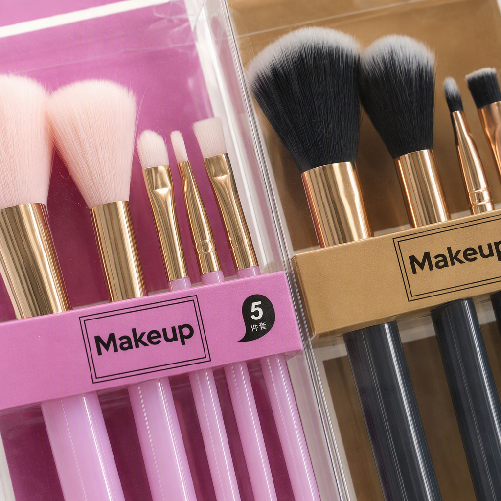 Pink and black makeup brush set, professional makeup tools, multi-functional foundation, eyeshadow and blush brush set, suitable for students and beginners Application Scenario
