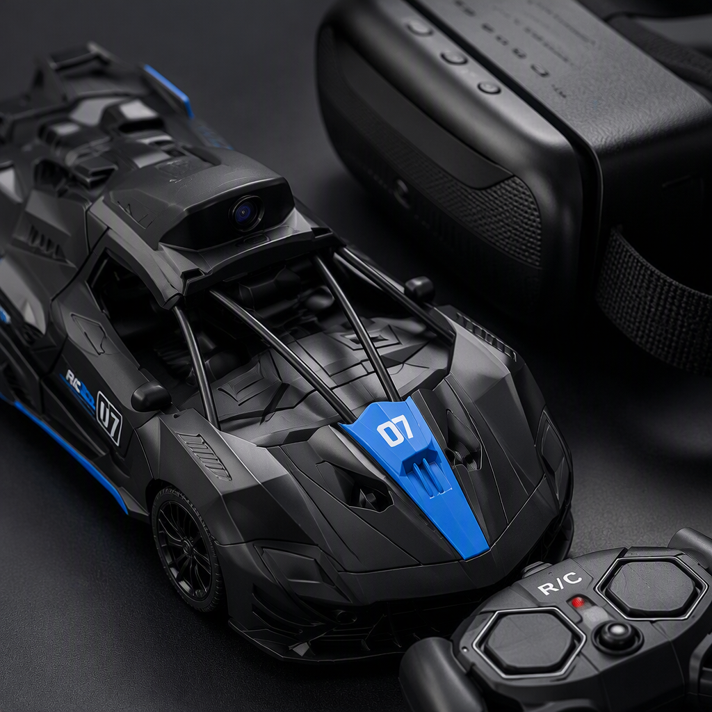 Negro rc racing set conjunto VR gafas hd inmersión experiencia niños adultos juguetes de carreras de coches de carreras traje de carreras Application Scenario