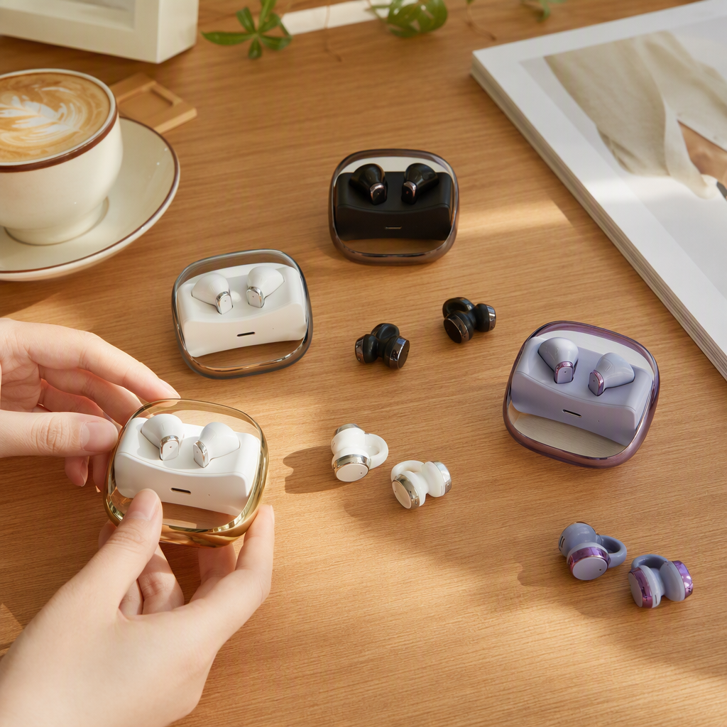 Auriculares inalámbricos true colorido caja de carga portátil bluetooth in-ear deporte tipo universal auriculares adaptables para uso con múltiples dispositivos details Picture
