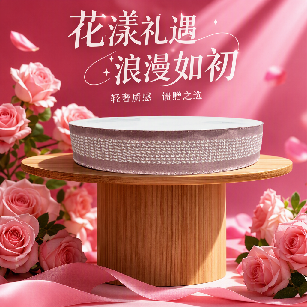Handmade bow decoration satin, polyester webbing, checkered webbing, 6-inch webbing details Picture