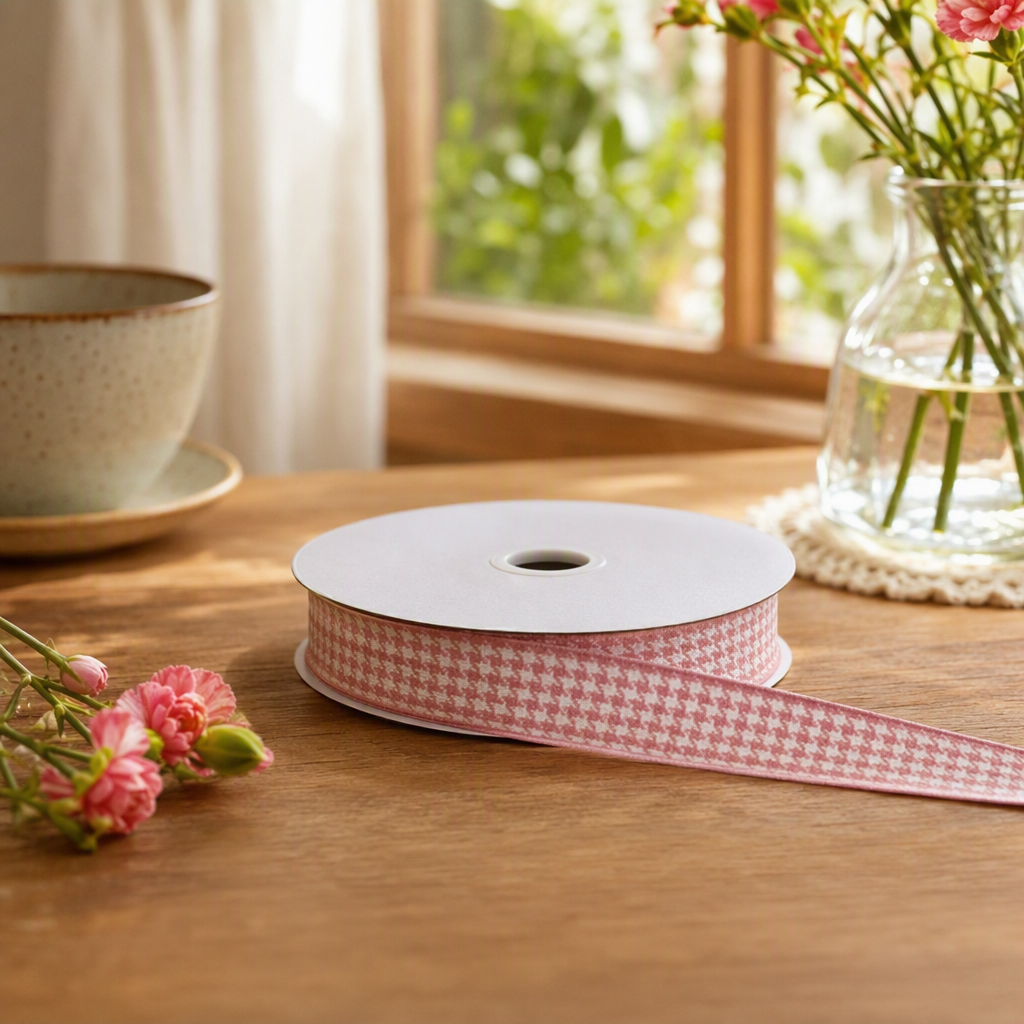 The pink checkered webbing can be DIYED as an accessory details Picture