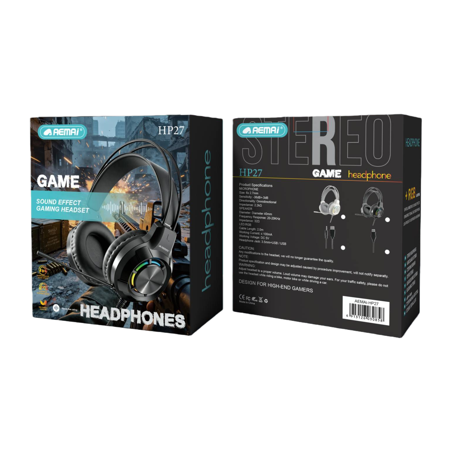 Black games с упаковкой от наушников с высокой четкостью звука и подарочным набором от team Item Picture