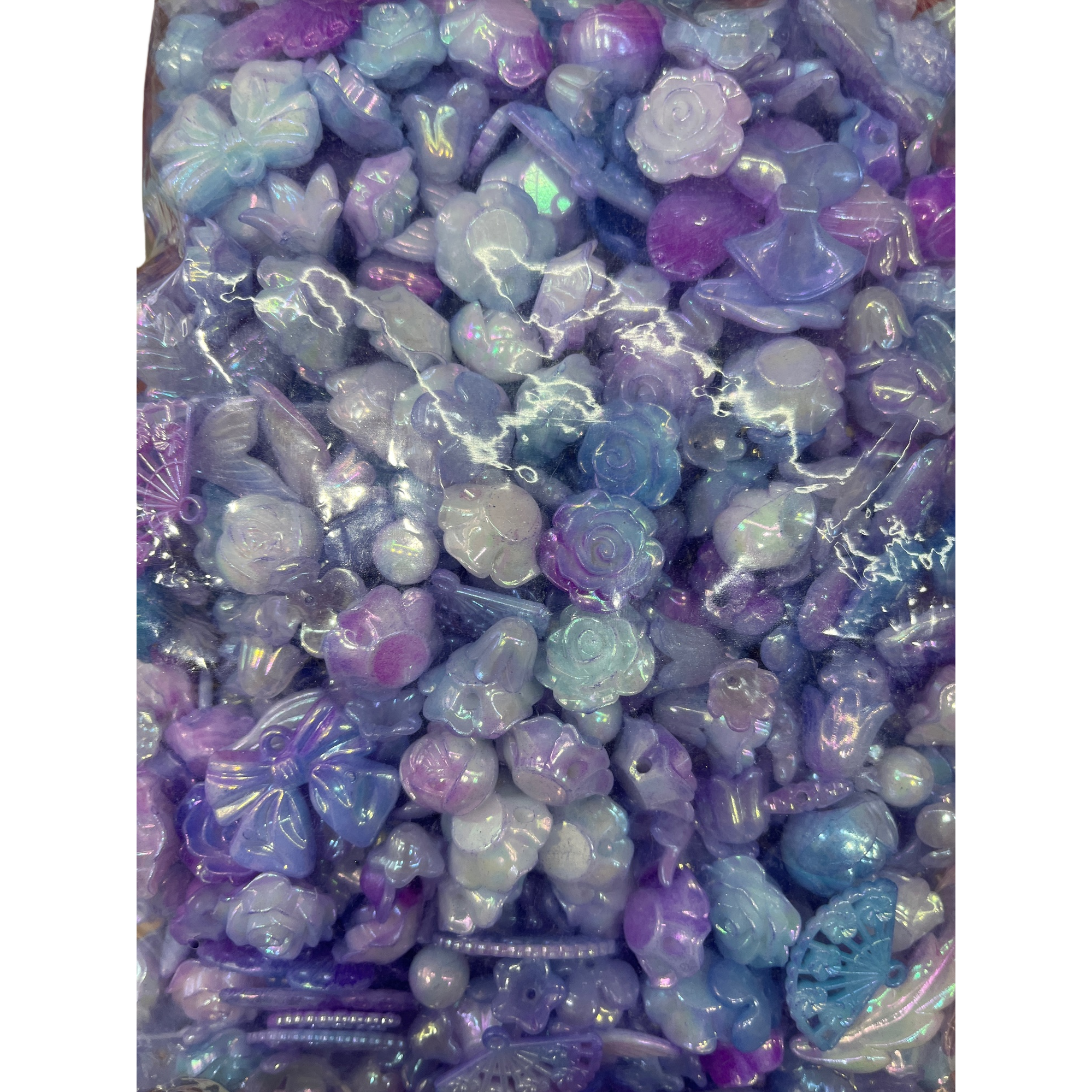 Colorful gradient bead flower butterfly fan-shaped bracelet accessory, fashionable and versatile gift Item Picture
