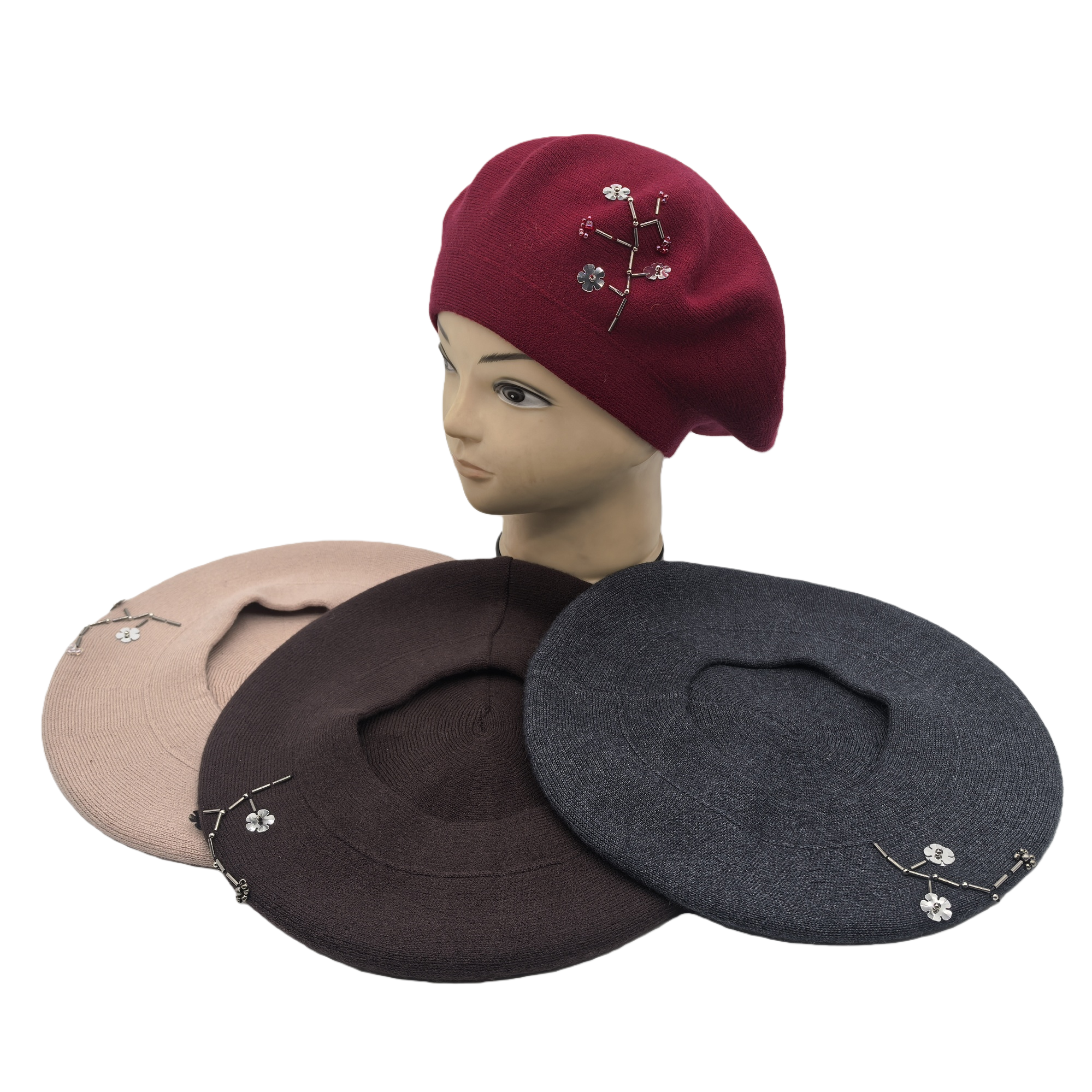 Fashionable knitted hats for warmth and versatility, winter hats for women and men, casual hats and headscarves, trendy styles, new autumn and winter arrivals Item Picture