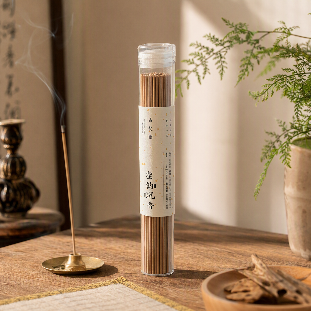 Transparent cylindrical agarwood incense sticks for indoor aromatherapy, free shipping details Picture