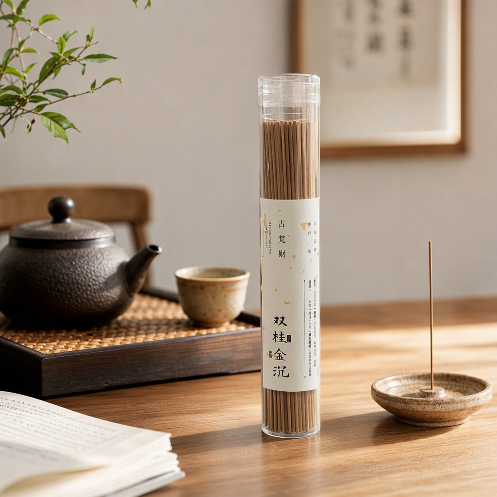 Guvan fortune double gui jin hung aromaterapia línea cilindro transparente perfumado perfumado de larga duración casa oficina especias details Picture