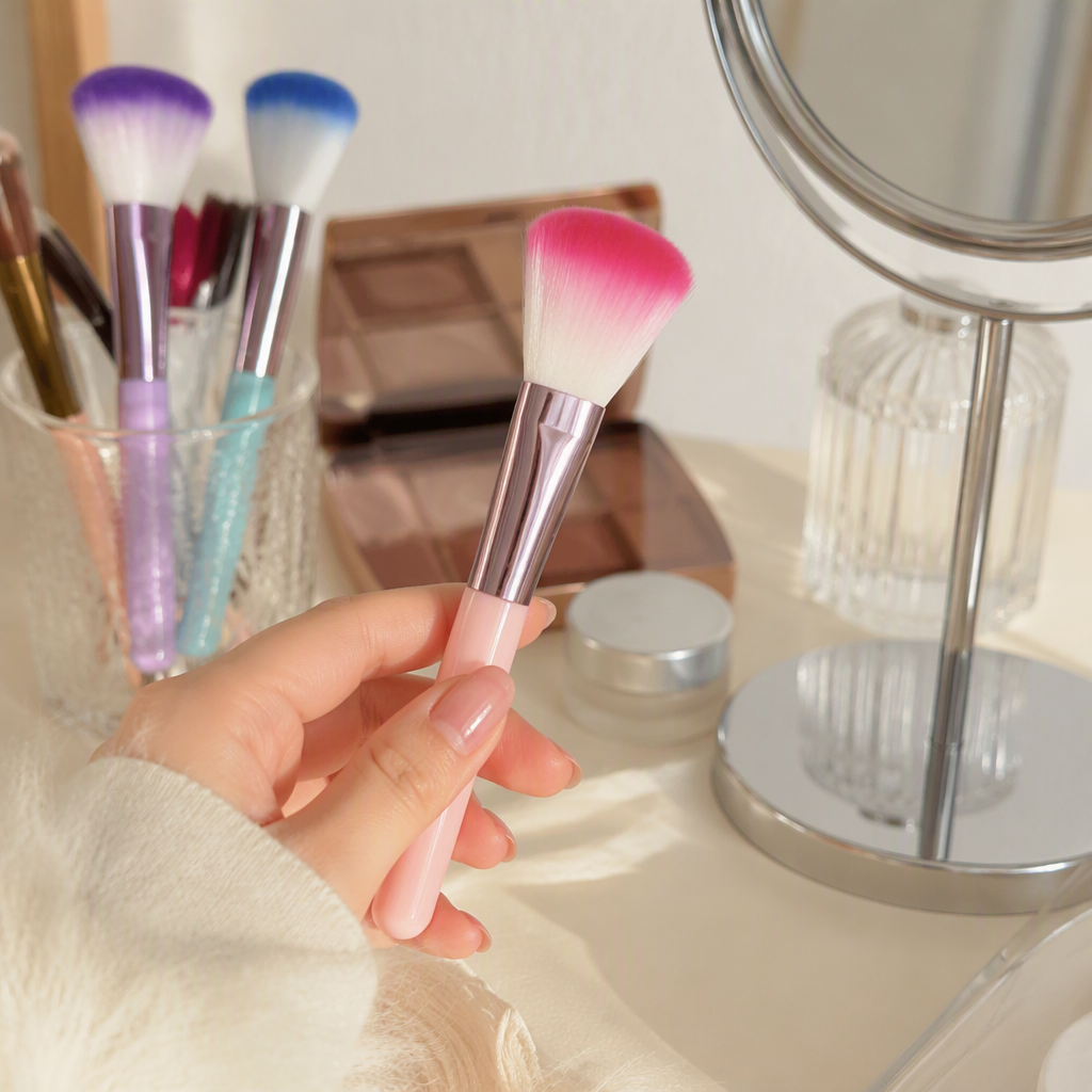Colorful professional makeup brush set, durable makeup tool, essential for beauty, multi-color combination details Picture