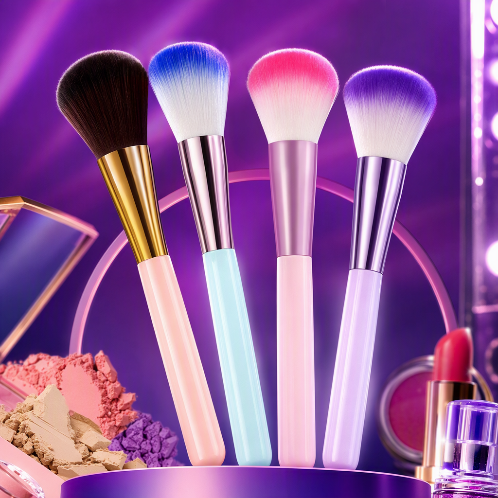 Colorful professional makeup brush set, durable makeup tool, essential for beauty, multi-color combination Specification image