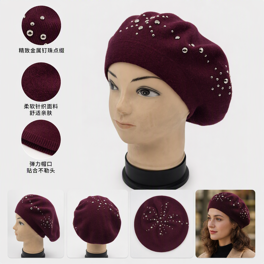Moda sombrero de punto versátil abrigo invierno mujer hombre casual sombrero turbante tendencia otoño invierno cómodo suave details Picture