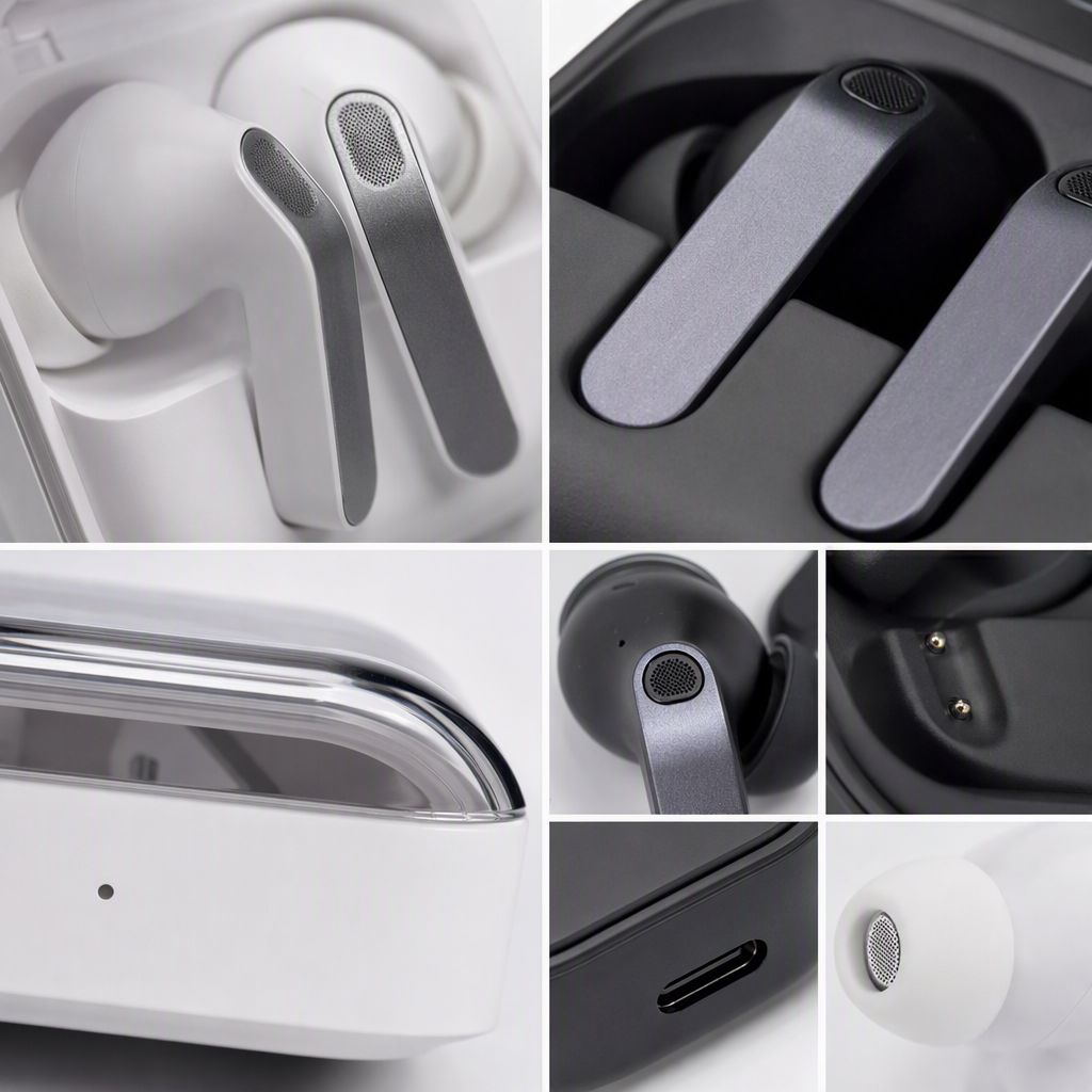 Negro y blanco verdadero auriculares inalámbricos caja portátil mini auriculares bluetooth cargador estéreo inalámbrico adaptado para múltiples dispositivos Application Scenario