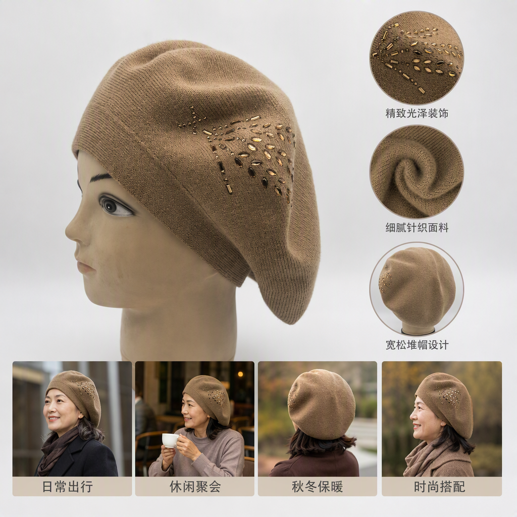 Moda sombreros de punto abrigos multiusos sombreros invierno mujer otoño invierno novedades sombreros casual turbantes accesorios tendencias