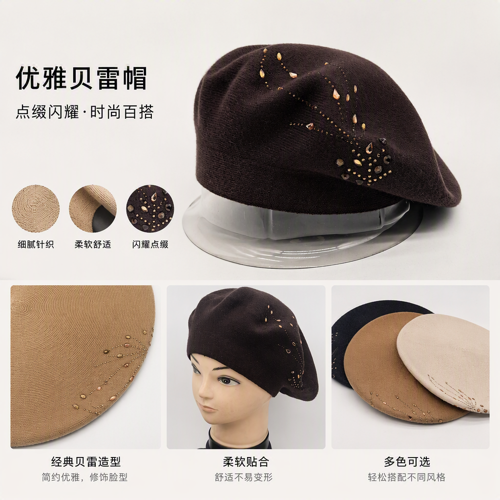 Moda sombrero de punto versátil invierno cálido hombre y mujer casual sombreros turbantes tendencia otoño invierno nuevo Application Scenario