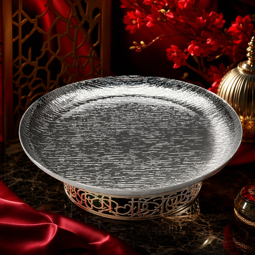 أطباق ذات اللون الفضي الراقية والمطاعم الخلاقة للملابس المنزلية Specification image