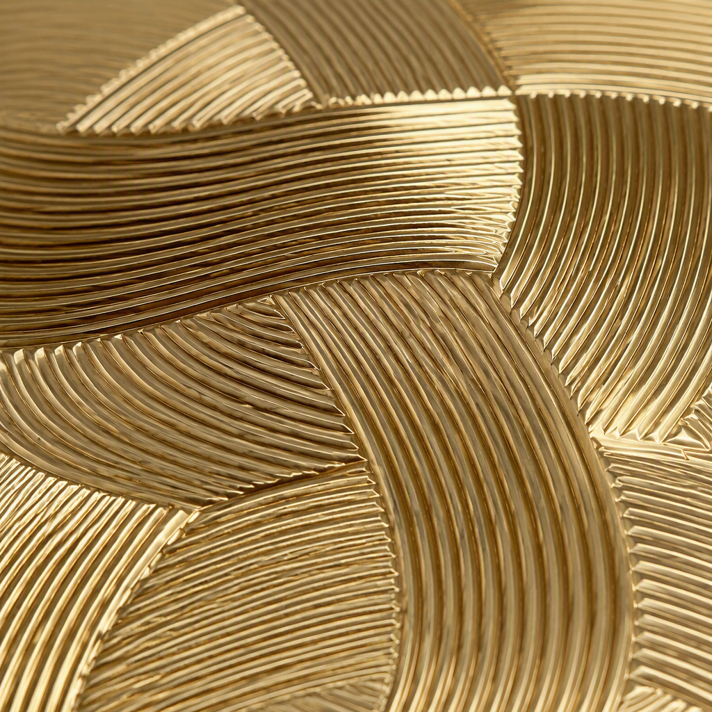Oro tejido textura redondo plato de comida moda hogar comida occidental punto occidental plato de comida decorativa vajilla Application Scenario