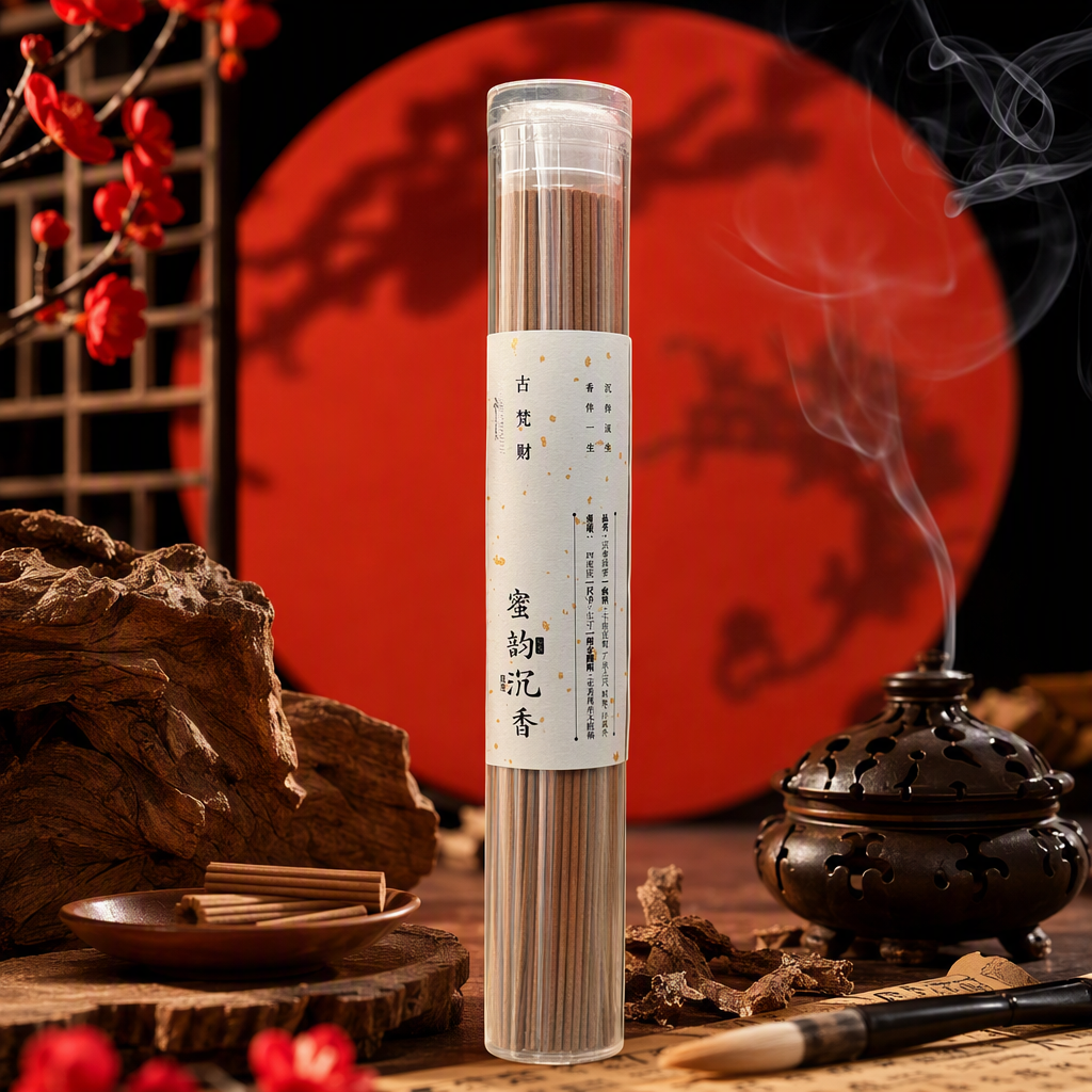 Guvan fortuna miel rima agarwood lineas cilindro transparente enrollado aromaterapia fragancia calma y refrescante aroma aroma natural duradero Specification image