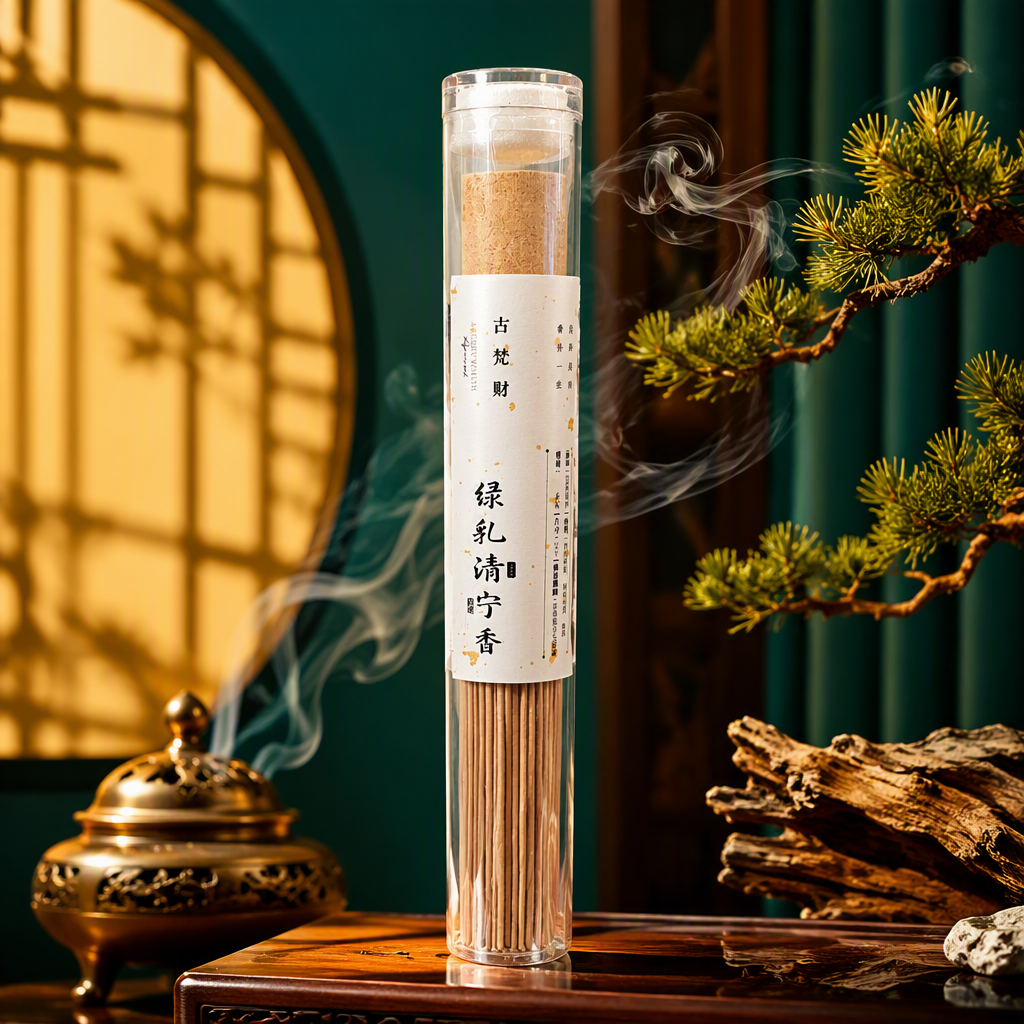 Guvan caif green whey incienso aroma aromaterapia stick envase de cilindro transparente interior aromaterapia suministros aroma relajación duradera curación Specification image