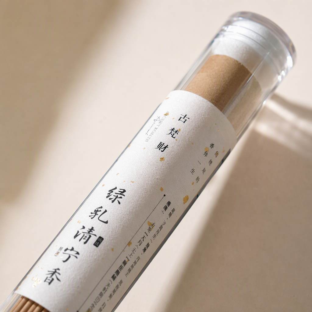 Guvan caif green whey incienso aroma aromaterapia stick envase de cilindro transparente interior aromaterapia suministros aroma relajación duradera curación Application Scenario