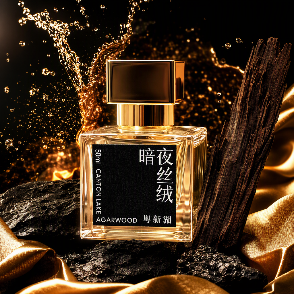 The golden cap transparent square perfume bottle is a fashionable, simple, high-end, exquisite and long-lasting fragrance container Specification image