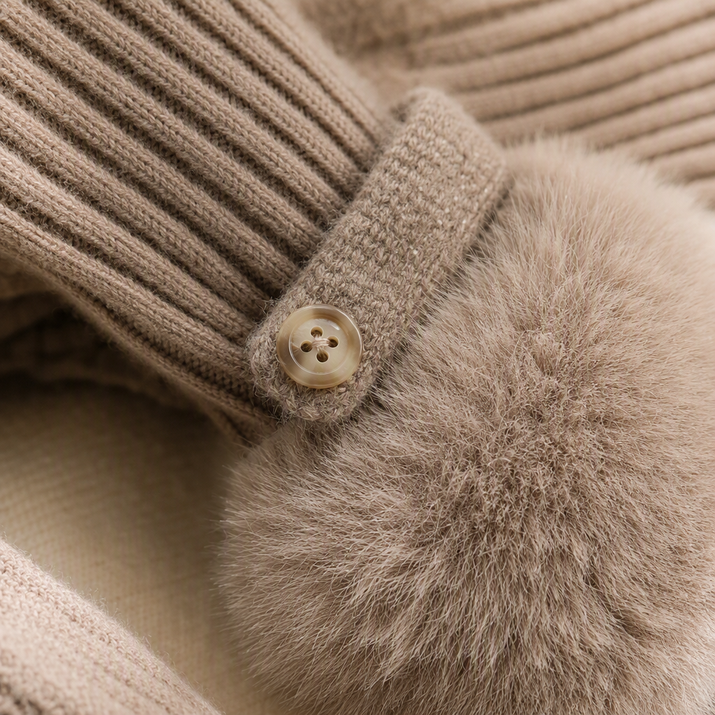 The beige fleece gloves are warm and comfortable, suitable for wearing in winter. They are fashionable, casual and cold-proof, suitable for both men and women Application Scenario