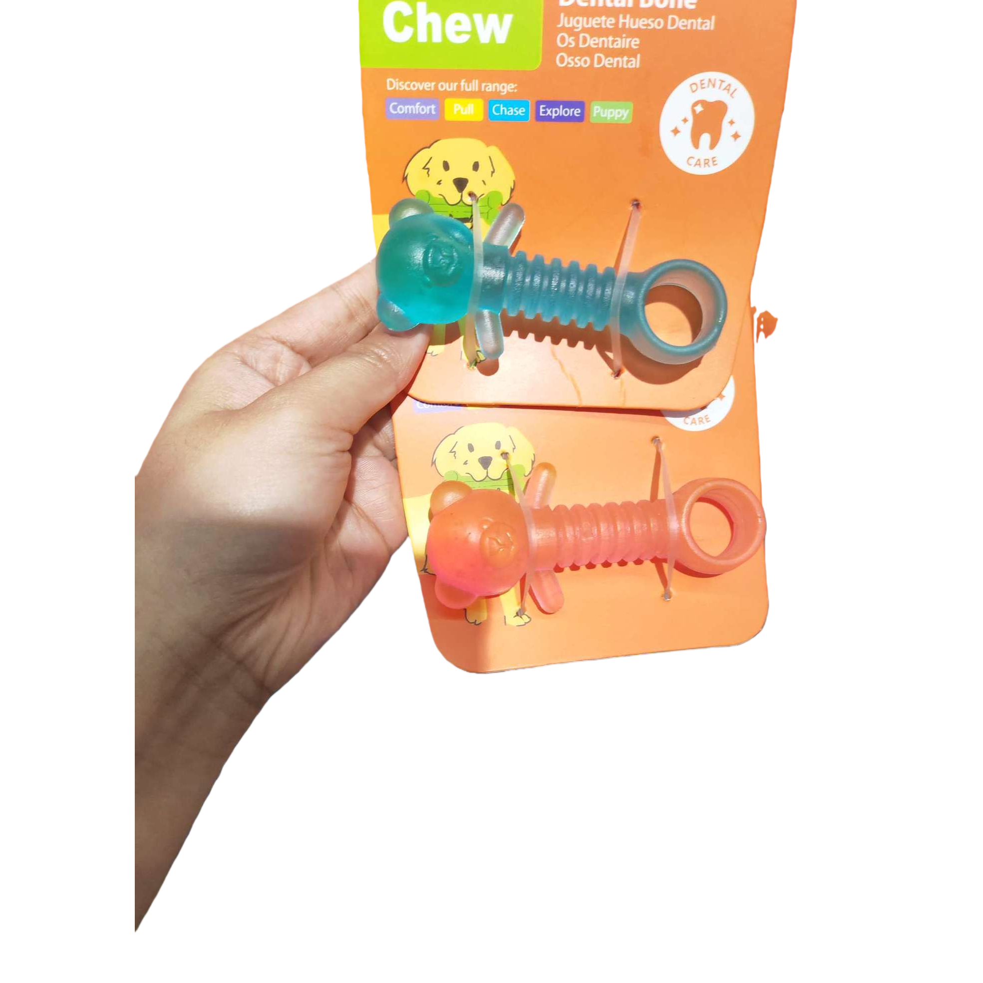 Colorful dog toys, chewy and elastic rubber pet toys, dog interactive and educational toys, pet supplies Item Picture