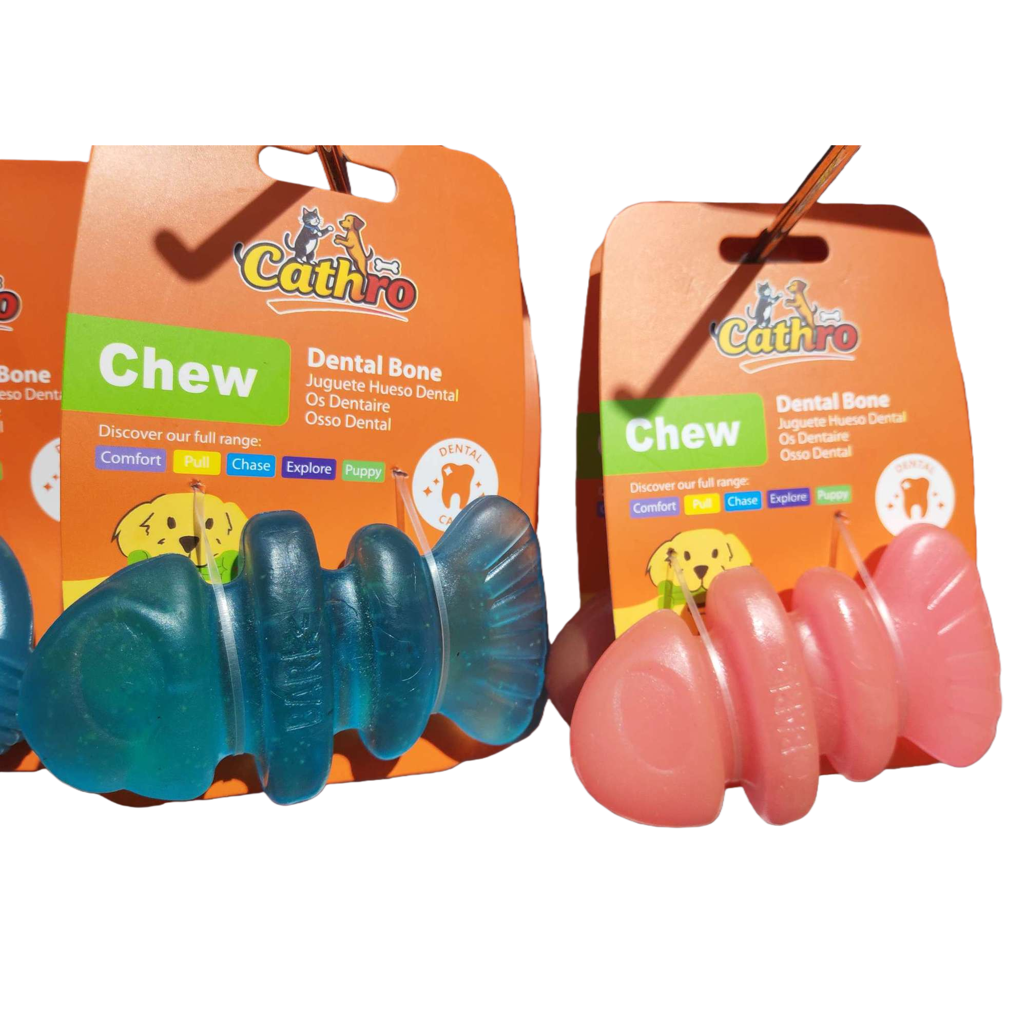 Pet teething bone toys blue and pink durable teething pet supplies Pet toys durable teething pet supplies pet teething bone toys blue and pink durable teething pet supplies Item Picture