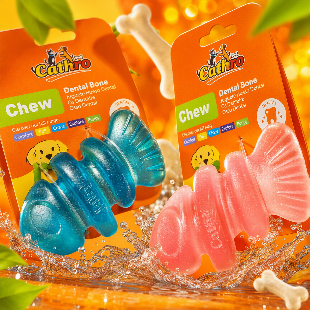 Pet teething bone toys blue and pink durable teething pet supplies Pet toys durable teething pet supplies pet teething bone toys blue and pink durable teething pet supplies Specification image