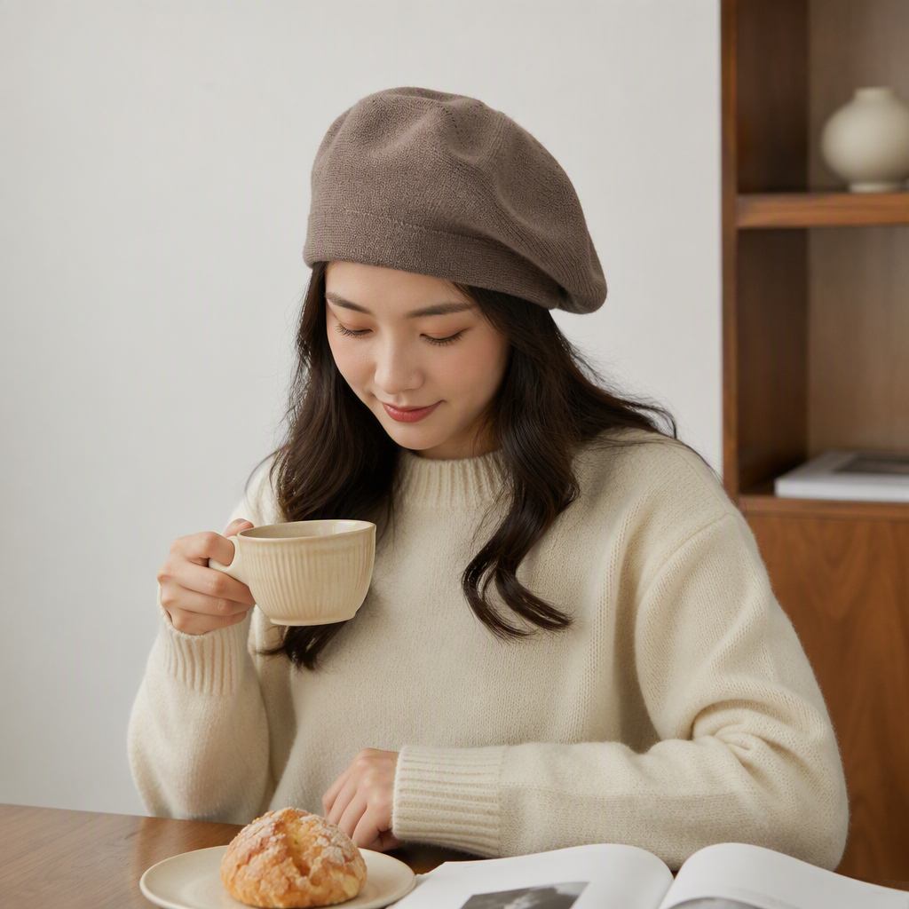 Moda sombrero de punto sombrero versátil cálido invierno casual hombre y mujer tendencia turbante otoño invierno nuevo sombrero estudiante