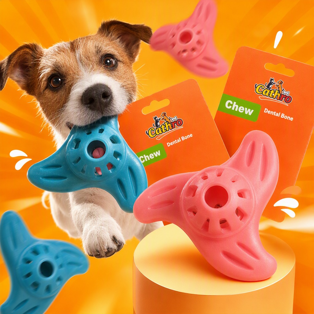 Pet teething bone toys, blue and pink durable teething pet supplies, dog teeth care pet toys, durable teething pet supplies, dog teeth care Specification image