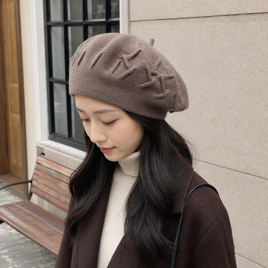 Fashionable knitted hats for warmth and versatility, winter hats for men and women, casual hats and headscarves, trendy styles and multiple colors to choose from Specification image