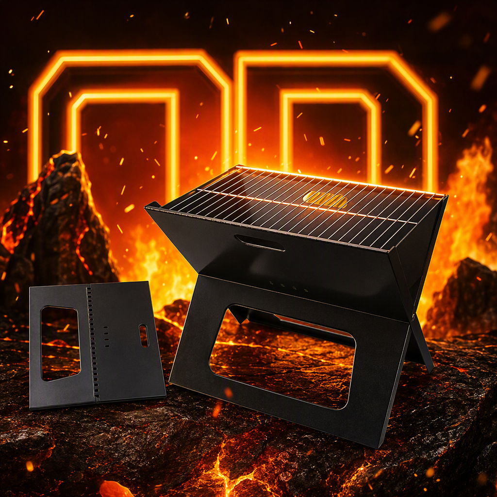 Grill de acero inoxidable multifuncional grill net outdoor meat grill herramientas portátiles hogar grill suministros details Picture