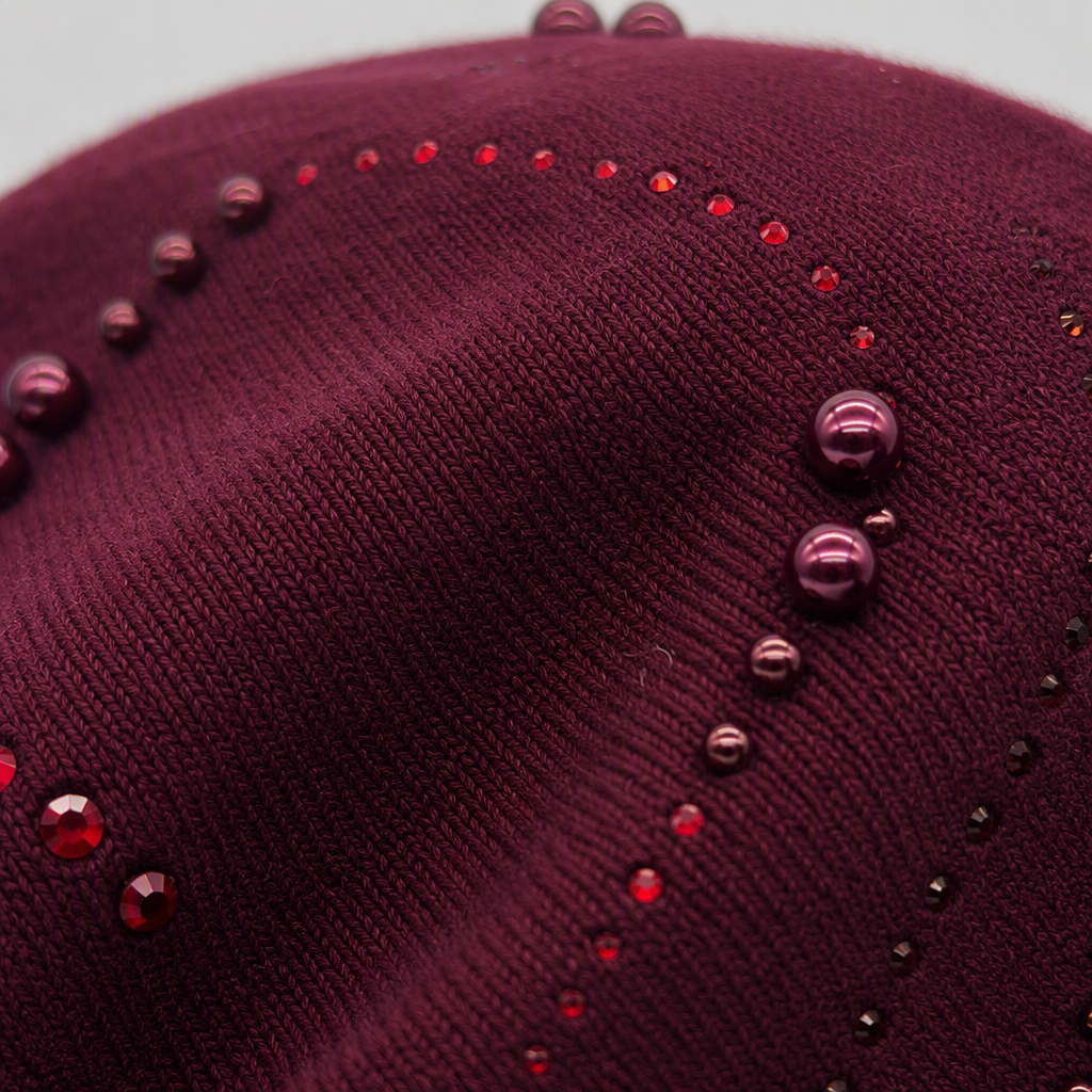 Material de punto suave mantener caliente y versátil invierno sombrero hijab adecuado para uso casual y deportivo al aire libre Item Picture