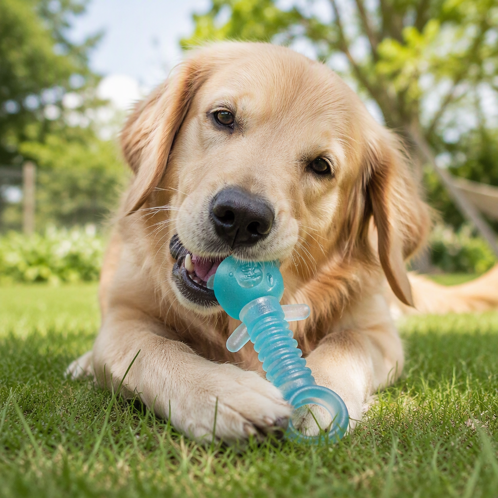 Colorful dog toys, chewy and elastic rubber pet toys, dog interactive and educational toys, pet supplies details Picture