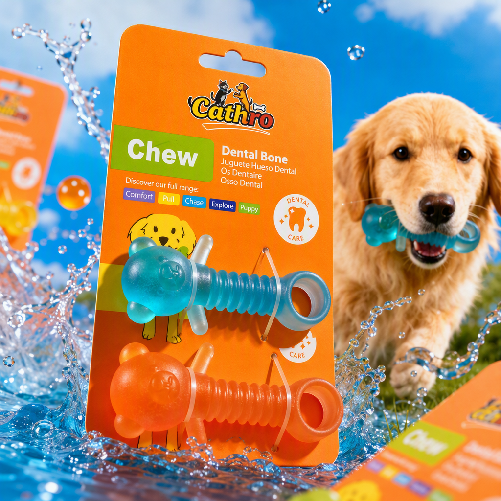 Colorful dog toys, chewy and elastic rubber pet toys, dog interactive and educational toys, pet supplies Specification image