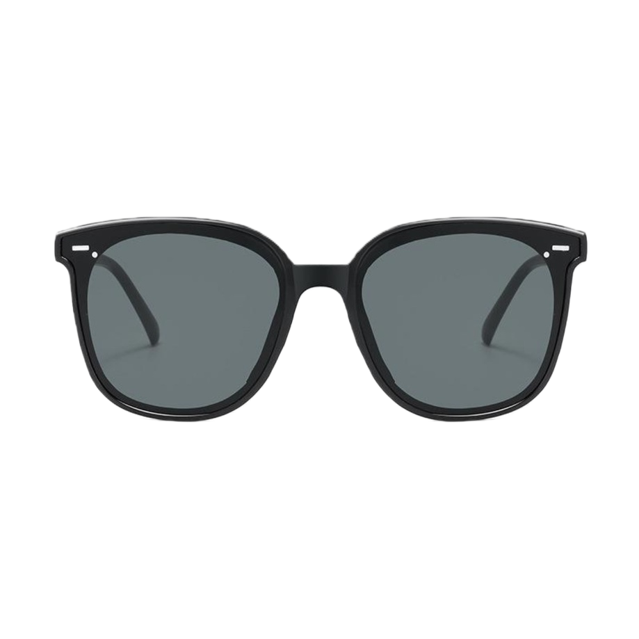 Fashionable polarized sunglasses for men, UV protection sunglasses, trendy driving, casual black polarized lenses, large frames for both men and women Item Picture