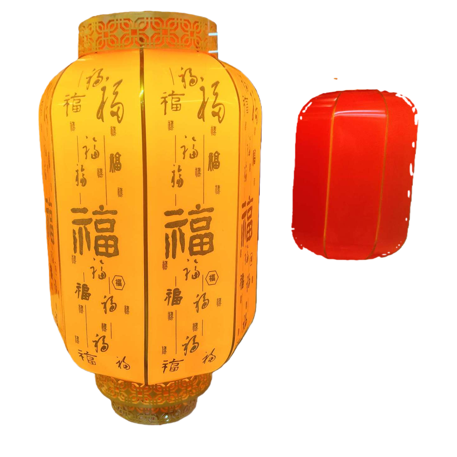 Festive festival decorations, golden "Fu" character hanging ornaments, Spring Festival celebration supplies, home decoration Item Picture