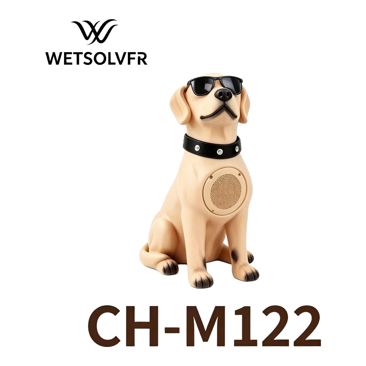 Creativo bluetooth audio beige gafas de sol perro forma bluetooth speaker 152849560