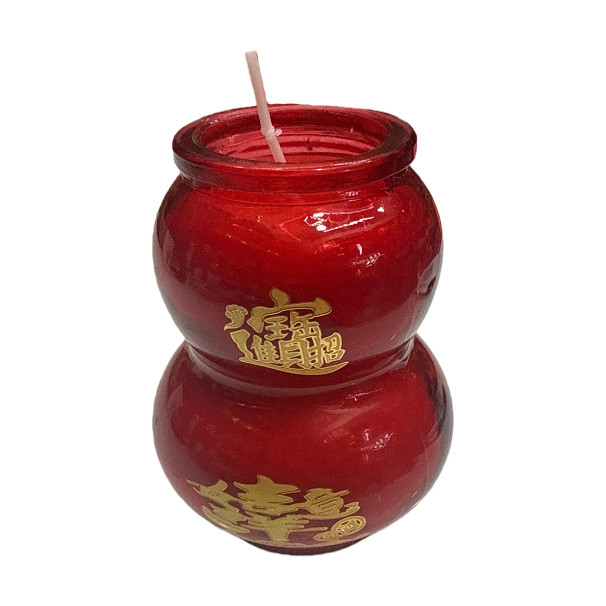 Creative red gourd-shaped candle jars for home decoration, romantic and warm gifts, collectible ornaments Item Picture