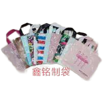 Environmentally friendly transparent plastic handbags, large-capacity shopping bags, portable packaging bags, plastic bags