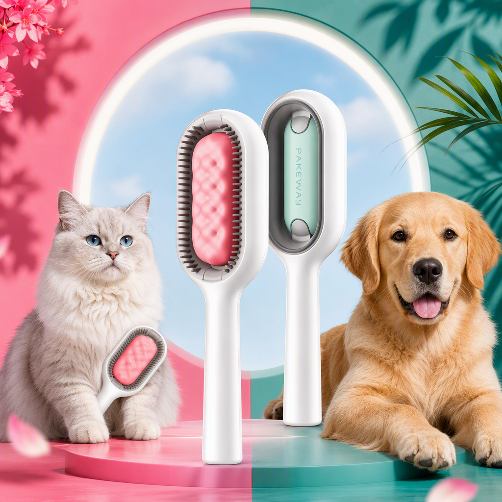 Cat grooming combs, pet cleaning tools, cat bathing combs, pet grooming and care products, pet cleaning products Application Scenario