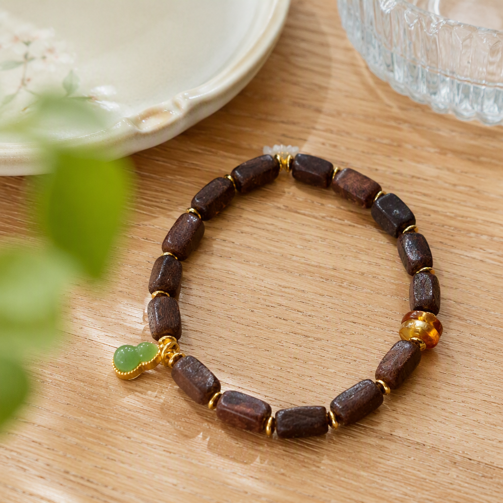 Natural madera marrón oscuro cordones de mano tejidos a mano para hombres y mujeres moda versátil pulsera accesorios regalos regalos details Picture