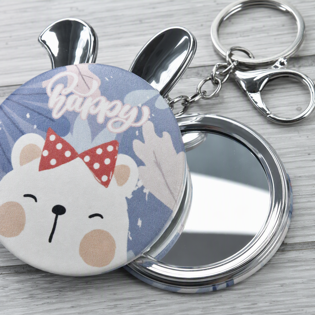 Cute cartoon-shaped portable makeup mirror, colorful and fun creative gifts for girls and students, decorative items Application Scenario